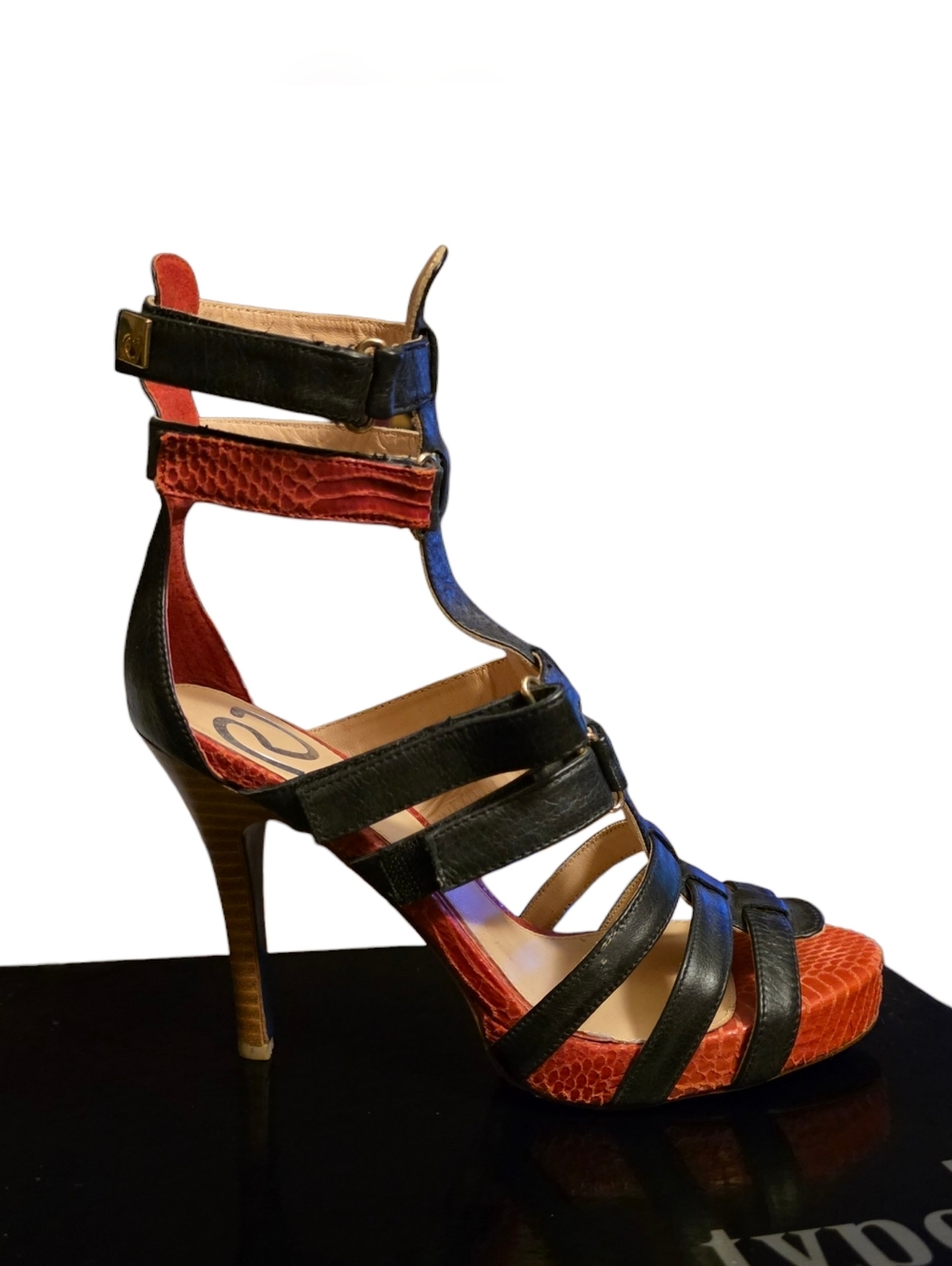 Type Z By Rough Justice Strappy Gladiator Stiletto Heels NIB